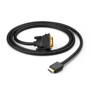 UGREEN HD106 HDMI to DVI 2K Cable Male to Male 2m-Black -10135