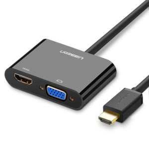 UGREEN CM101 HDMI To VGA+HDMI+3.5mm Converter-40744