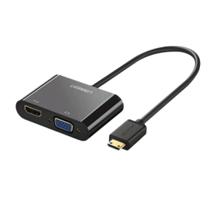 UGREEN CM101 HDMI To VGA+HDMI+3.5mm Converter-40744