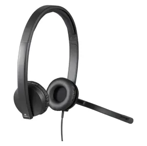 Logitech H570e Stereo USB-A Headset with Noise Cancelling Mic - Black - 981-000575