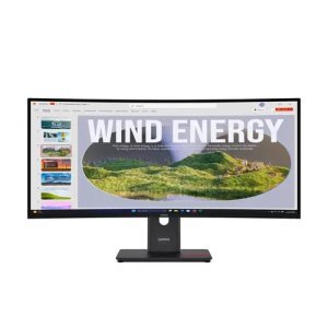 Lenovo ThinkVision T34WD-40 34" Ultrawide QHD Curved Monitor Eclipse Black (64AEGAT1UK)