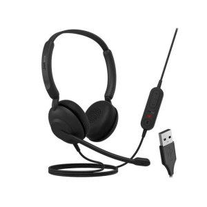 Jabra Evolve 10 USB-A Wired Stereo Headset with noise‑canceling mic and leatherette ear cushions - 2699-820-109