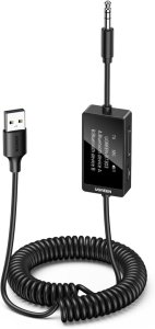 UGREEN BT303 Bluetooth  5.4 Transmitter Receiver with Built-in Microphone for Hands-Free Calls-45236