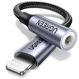 UGREEN US211 Lightning Male to 3.5mm Female Audio Adapter-Dark grey-30756