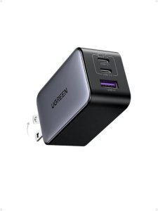 UGREEN X553 65W Nexode s with 2*USB C & 1* USB A GaN Fast Charger UK-45225