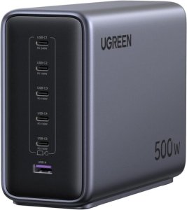 UGREEN X759 500W 6-Port GaN Fast Charger UK (5*USB C & 1* USB A)-5551B