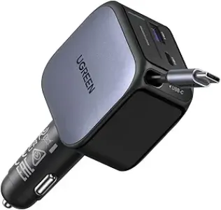 UGREEN EC602 60W CAR charger WITH 1 USB-C /1* USB 55212B