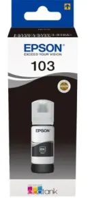 Epson 103 Black EcoTank Ink Bottle 65ml - C13T00S14A