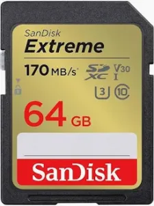 SanDisk Extreme UHS I 64GB SD Card-SDSDXV2-064G-GNCIN