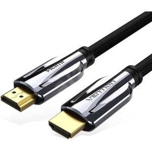 Vention Nylon Braided HDMI Cable 2M Black Metal Type-VAA-B05-B200