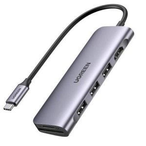 UGREEN CM511 6 -In -1 Docking Station- USB-C To 2*USB 3.0 A- 20956A