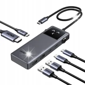 UGREEN CM888 6 -In -1 UNO Docking Station- USB-C To 2*USB 3.2 A/2*USB-C 3.2-35998