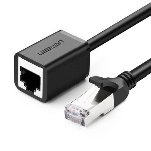 UGREEN NW112 Cat 6 F/UTP Ethernet RJ45 Extension Male/Female Patch Cords 5m (Black)-11283