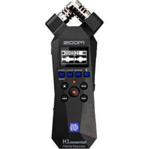 Zoom H1essential 2-Track 32-Bit Float Portable Audio Recorder (Black)