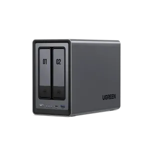 UGREEN CM670 DPXP2800 2 BAY desktop NAS -INTEL N100 quad-core cpu-12th gen 8gb ddr5  upgradable 32gb emmc