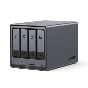 UGREEN CM752 DPXP4800 4 BAY desktop  Pention Gold 8505-12th gen 5 cores 6 8gb ddr5 pgradable 128 gb ssd