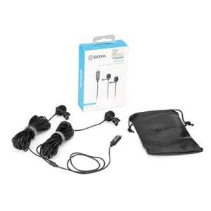 BOYA BY-M3D Dual Omnidirectional Type-C Lavalier Microphone