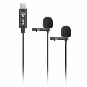 BOYA BY-M3D Dual Omnidirectional Type-C Lavalier Microphone