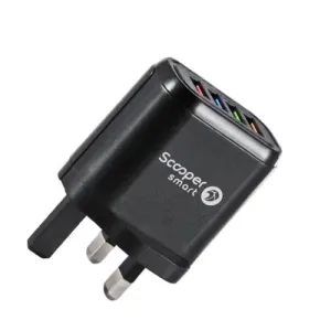 SFC-04C WALL CHARGER 4USB 3.0A FAST CHARGING