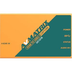 AV MATRIX UC1218 HDMI to USB 3.1 Type-C Video Capture Card