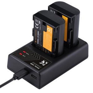 K&F LP-E6NH DUAL BATTERY & CHARGER