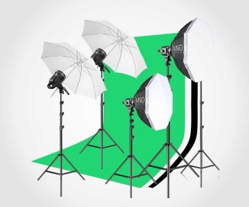 GVM P80S II Professional 4-Light LED Video Lighting Kit with 4 × P80S Fixtures