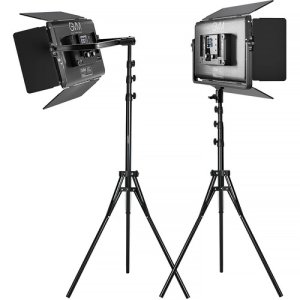 GVM 1500D Professional RGB Bi-Color LED Video Panel 2-Light Kit