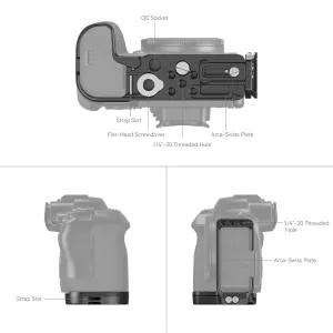 SmallRig L-Shape Mount Plate for Canon EOS R6 Mark II / R5 / R5 C / R6 (4160)