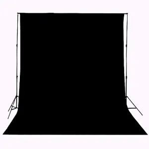 VISICO SOLID COLOR BACKGROUND-BLACK(3 X 6 M)