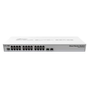 MikroTik CRS326-24G-2S+RM 24-Port Gigabit Switch