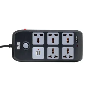 LW EXT 52U - EXTENSION SOCKET - 3P / 5 WAY + 2 USB FAST CHARGING (2.1A)