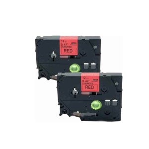 Brother 12mm x 8m TZ2-431 Black on Red Label Tape