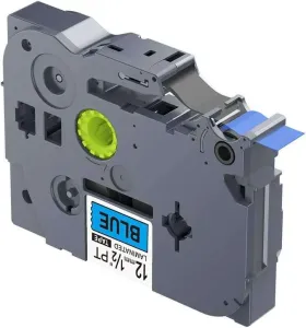 Brother TZ2-531 12mm x 8m Black on Blue Laminated Label Tape