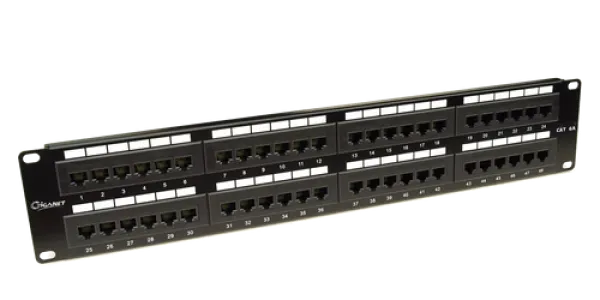 Giganet Category 6A UTP 19'48 Port Patch Panel-GN-C6A-UTP-PP-48