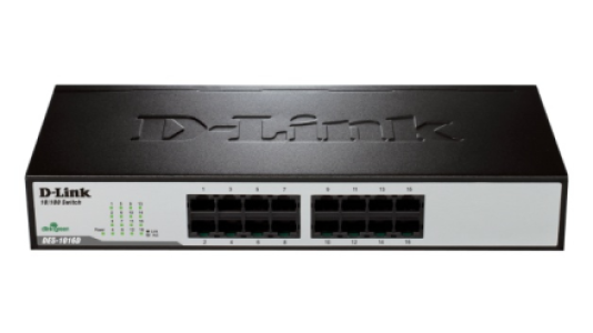 D-Link DES-1016D 10/100M 16-Port Fast Ethernet Unmanaged Desktop Switch
