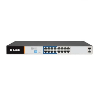 D-Link DGS-F1210-18PS-E 16-Port Gigabit Long Range 250m PoE+ Smart Switch