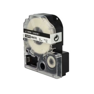 Epson 9mm x 8m SS9KW Black on White Tape