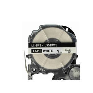 Epson 9mm x 8m SS9KW Black on White Tape