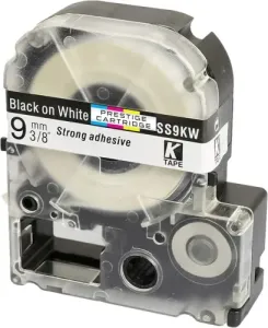 Epson 12mm x 8m SS12KW Black on White Tape